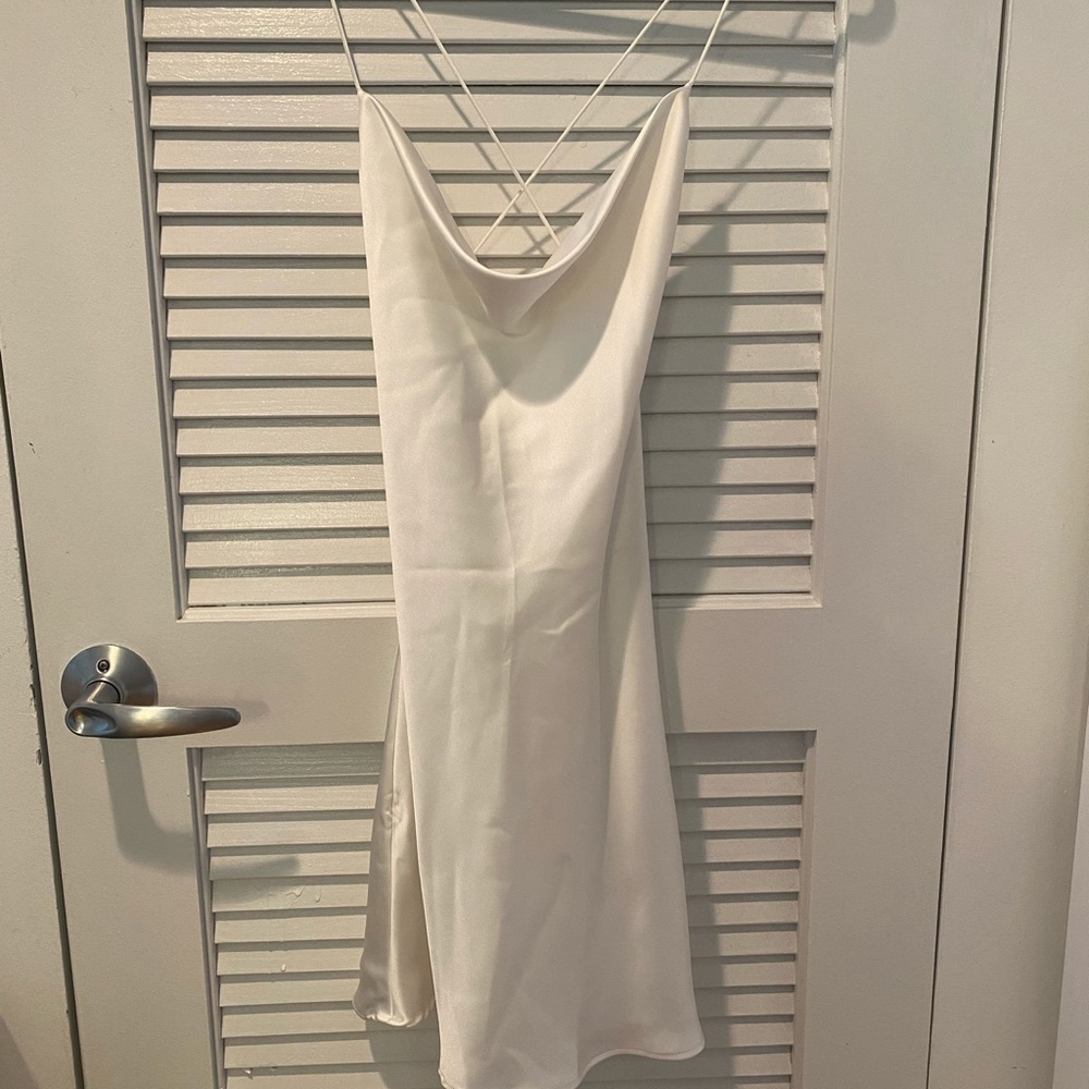 Zara white mini dress